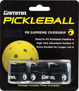 Gamma Sports Pickleball Supreme Overgrip, Black