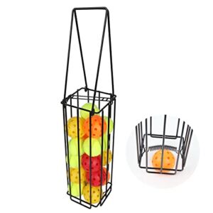Pickleball Balls Picker Basket, Balls Collector for Pickleball or Tennis, Pickup Retriever with Handle for Easy Pickup, Carrying and Storage, Hold Up 16 Pickleball Balls