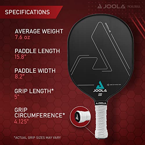 JOOLA Radius Pro Pickleball Paddle with Textured Carbon Grip Surface – Creates More Spin and Maximum Control – Largest Sweetspot – 16mm Pickleball Racket with Response Polypropylene Honeycomb Core | The Storepaperoomates Retail Market - Fast Affordable Shopping
