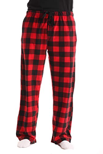 #FollowMe 45902-1A-L Polar Fleece Pajama Pants for Men/Sleepwear/PJs, Red Buffalo Plaid, Large | The Storepaperoomates Retail Market - Fast Affordable Shopping