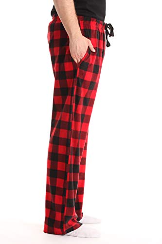 #FollowMe 45902-1A-L Polar Fleece Pajama Pants for Men/Sleepwear/PJs, Red Buffalo Plaid, Large | The Storepaperoomates Retail Market - Fast Affordable Shopping