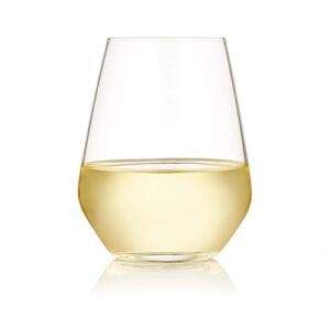 Libbey Signature Greenwich Stemless Wine Glasses, 18-ounce, Set of 6