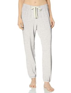 Amazon Essentials Women’s Lightweight Lounge Terry Jogger Pajama Pant (Available in Plus Size), Pale Grey/Grey Heather, Large