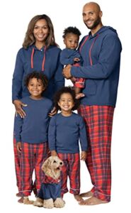 PajamaGram Family Pajamas Matching Sets – Family PJs, Red & Blue Plaid Women SM