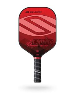 Selkirk Amped Pickleball Paddle | Fiberglass Pickleball Paddle with a Polypropylene X5 Core | Pickleball Rackets Made in The USA | 2021 Epic Lightweight Selkirk Red |