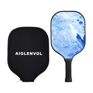 Aiglenvol Pickleball Paddle, with Graphite Face and Polypropylene Honeycomb Core,1 Set Picklebal Paddle and 1 Bag, Cover for Men, Women, Seniors, Kids, Intermediate & Beginner Pickleball