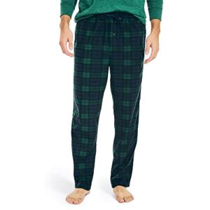 Nautica Men’s Sustainably Crafted Sleep Pant, Emerald Yard, Medium