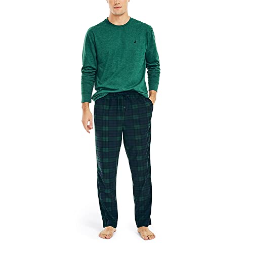 Nautica Men’s Sustainably Crafted Sleep Pant, Emerald Yard, Medium | The Storepaperoomates Retail Market - Fast Affordable Shopping