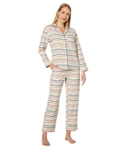 Pendleton Women’s Cotton Flannel Pajama Set, Bridger Stripe, X-Large