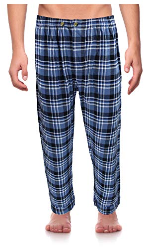 Casual Trends Classical Sleepwear Men’s 100% Cotton Flannel Pajama Set, Size X-Large Blue | The Storepaperoomates Retail Market - Fast Affordable Shopping