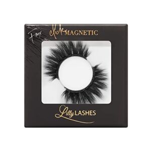 Lilly Lashes Click Magnetic Eyelashes – Mykonos Magnetic Faux Mink Lashes for a Natural Look – False, Wispy Magnet Eyelashes – Vegan Makeup Lash Extension – Magnetic Eyelashes Without Eyeliner