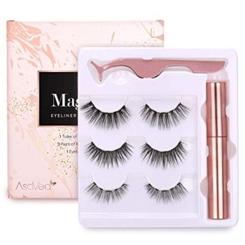 Magnetic Lashes Set, False Lashes 3 Pairs with Tweezers | The Storepaperoomates Retail Market - Fast Affordable Shopping