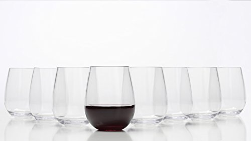 Stemless Wine Glasses – Unbreakable Shatterproof BPA Free Plastic Tritan (Set of 8) 16oz – Dishwasher Safe | The Storepaperoomates Retail Market - Fast Affordable Shopping