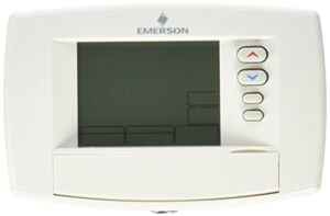 Emerson Thermostats Emerson 1F95-0680 6″ Commercial Programmable Thermostat, Blue, White