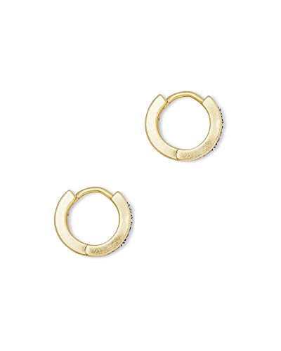 Kendra Scott Jack Huggie Earrings in Gold Clear Nano Crystal | The Storepaperoomates Retail Market - Fast Affordable Shopping