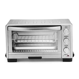 Cuisinart TOB-1010 Toaster Oven Broiler, 11.77″ x 15.86″ x 7.87″, Silver (Renewed)