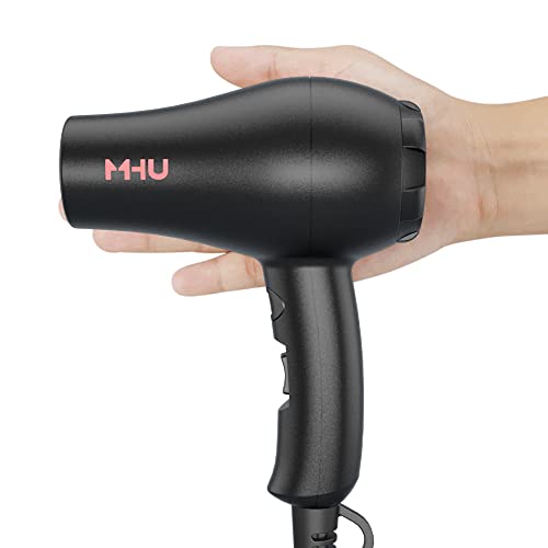 Mini Blow Dryer Ceramic Ionic 1000 Watts for Painting and Acrylic Pouring, Small Hair Dryer Compact and Lightweight for Kids and Travel, 2 Speed Settings and Cool Shot Plus Concentrator, Black | The Storepaperoomates Retail Market - Fast Affordable Shopping