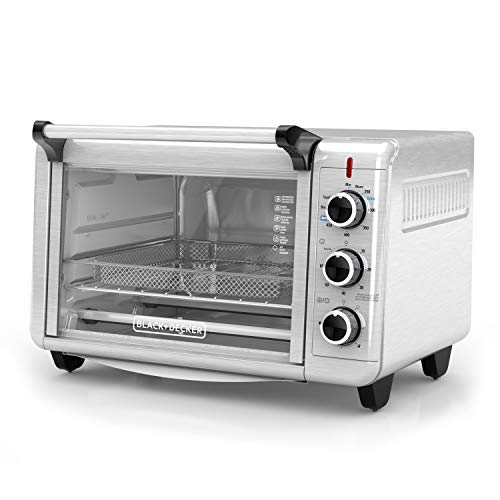BLACK+DECKER Crisp ‘N Bake Air Fry Toaster Oven, Stainless Steel, TO3215SS, 6 Slice | The Storepaperoomates Retail Market - Fast Affordable Shopping