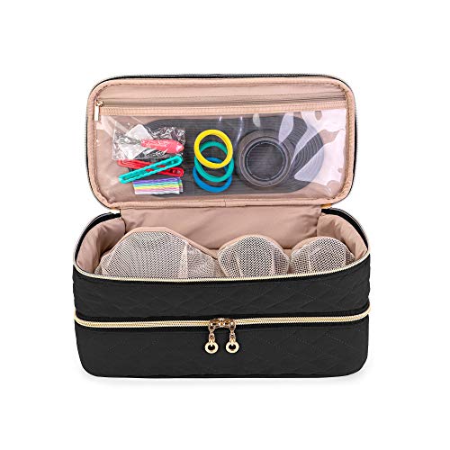 Teamoy Double-Layer Travel Organizer Bag Compatible with Dyson Supersonic Hair Dryer, Portable Travel Storage Bag for Hair Dryer and Attachments, Black(BAG ONLY) | The Storepaperoomates Retail Market - Fast Affordable Shopping