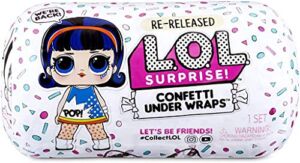 LOL Surprise Confetti Under Wraps Playset Re-Released Toy Doll with 15 Surprises – Girls Gifts Baby Doll Set with Doll Accessories – Birthday Present for Girls Ages 6-11 Years
