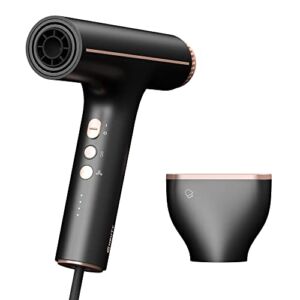 Water-Ionic Hair Dryer 2022 New Version, Professional Blow Dryer with Brushless Motor, Fast Drying, No Heat Damage NTC Intelligent Heat Control, Lightweight for Travel & Home