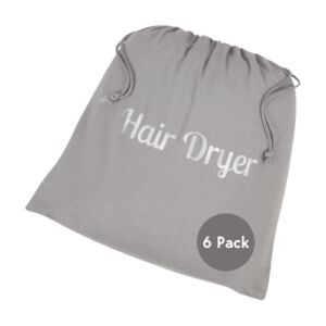 Hair Dryer Bags – Great for Organization and Storage at Home or Travel (6 Count)
