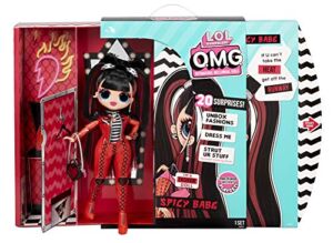 LOL Surprise OMG Spicy Babe Fashion Doll – Dress Up Doll Set with 20 Surprises for Girls and Kids 4+