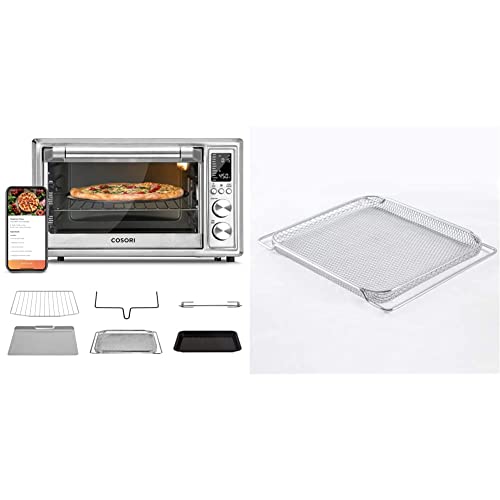 COSORI Smart 12-in-1 Air Fryer Toaster Oven Combo Convection Rotisserie & Dehydrator, 30L, Silver – A Certified for Humans Device & C130-FB Toaster Oven Accessory BPA Free, 30L | The Storepaperoomates Retail Market - Fast Affordable Shopping