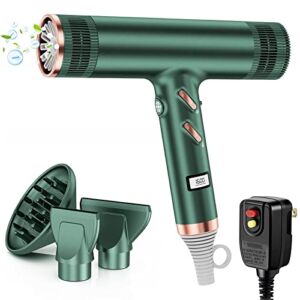 𝐇𝐮𝐡𝐮𝐛𝐨𝐥 𝐇𝐚𝐢𝐫 𝐃𝐫𝐲𝐞𝐫 Negative Ionic Blow Dryer with Diffuser, Powerful 𝟏𝟏𝟑,𝟎𝟎𝟎RMP High-Speed Brushless Motor for Fast Drying/Styling, Professional Hairdryer for Travel/Home