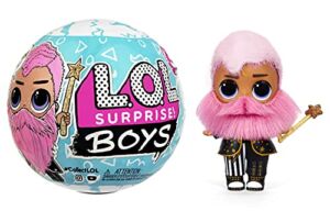 LOL Surprise Boys Series 5 Collectible Boy Doll with 7 Surprises, Reveal Hidden Flocked Hair, Accessories, Gift for Kids, Toys for Girls Boys Ages 4 5 6 7+ Years Old (Styles May Vary)