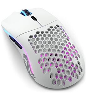 Glorious Gaming – Model O Wireless Gaming Mouse – RGB Mouse with Lights 69 g Superlight Mouse Honeycomb Mouse (Matte White Mouse)