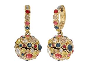 Kate Spade New York On The Dot Sphere Huggies Earrings Red/Multi One Size