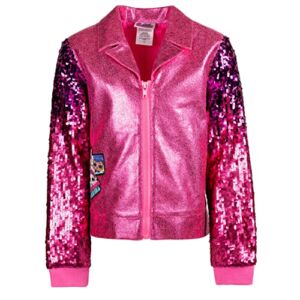 L.O.L. Surprise! Dolls Big Girls Sequin Zip-Up Jacket Pink 10-12