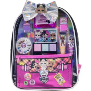 Townley Girl L.O.L. Surprise Backpack Beauty Cosmetic Make-up Set for Kids Teens & Girls, Perfect for Parties, Sleepovers and Makeovers Ages 5+, 11 CT
