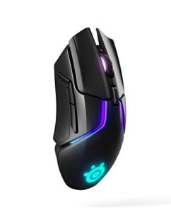 SteelSeries Rival 650 Quantum Wireless Gaming Mouse – Rapid Charging Battery – 12, 000 Cpi Truemove3+ Dual Optical Sensor – Low 0.5 Lift-Off Distance – 256 Weight Configurations – 8 Zone RGB Lighting