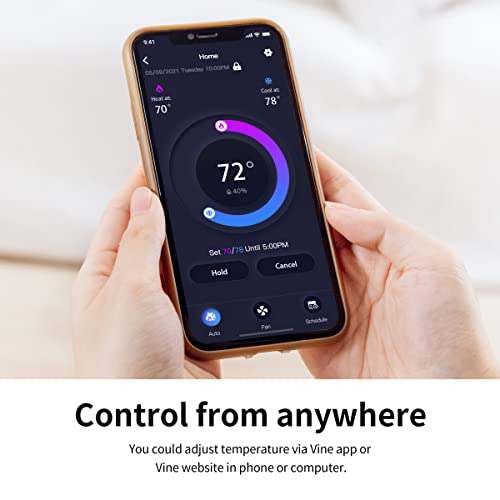 Vine Wi-Fi 7day & 8 Period Programmable Smart Home Thermostat – Wi-Fi TJ-919E, Compatible with Alexa & Google Assistant – 6th Gen… | The Storepaperoomates Retail Market - Fast Affordable Shopping