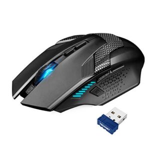 Wireless Gaming Mouse, TECKNET 4800 DPI Wireless Computer Mouse with 8 Buttons, 2.4 Ghz Ergonomic PC Gaming Cordless Mouse for PC/Mac/Laptop