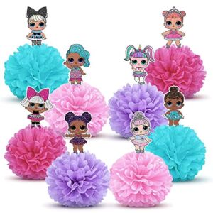 8 Party Centerpieces for LOL Party Supplies Girls Theme Birthday Table Decorations