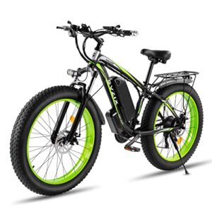 SVZIX Electric Bike for Adults, Ebikes 26″x4″ Fat Tire Bicycle, 750w Beach Mountain Snow Motor Bikes 48V/17.5Ah Removable Larger Battery Up to 25MPH for Commute Off-Road Ride with UL Certified
