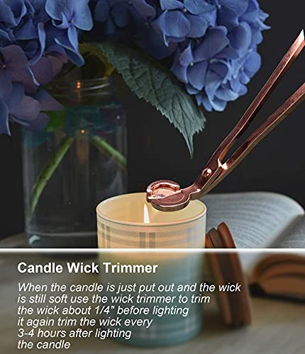 Fumaoln Candle Wick Trimmer Candle Accessory Set, 4 in 1 – Candle Wick Dipper, Wick Trimmer, Candle Snuffer and Plate Tray, Elegant Gifts for Candle & Aromatherapy Lovers – Black | The Storepaperoomates Retail Market - Fast Affordable Shopping