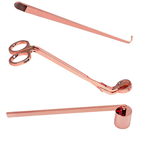 Vincidern Candle Accessory Set, Candle Wick Trimmer, Candle Wick Cutter, Candle Snuffer, Candle Wick Dipper Rose Gold (Gift Package) | The Storepaperoomates Retail Market - Fast Affordable Shopping