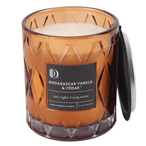 Madagascar Vanilla & Cedar Diamond Patterned Jar Candle | The Storepaperoomates Retail Market - Fast Affordable Shopping