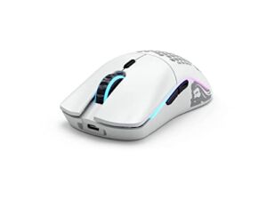 Glorious Model O- (Minus) Wireless Gaming Mouse – RGB 65g Lightweight Wireless Gaming Mouse (Matte White) (Renewed)