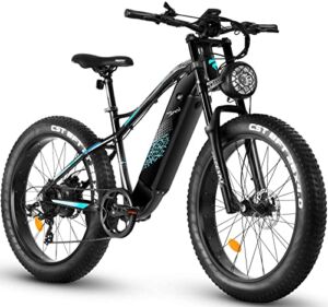 FREESky Electric Bike Adults 750W BAFANG Motor 48V 15Ah Samsung Cell Removable Battery Ebike, 26” Fat Tire E-Bike 32MPH Snow Beach Mountain Electric Bicycle Shimano 7-Speed