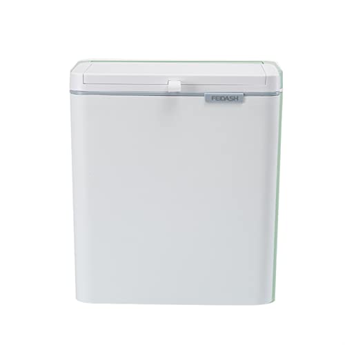 TOMYEUS Compost bin Kitchen/Garbage Wall Mounted Trash Household Garbage Basket with Lid Kitchen Cabinet Storage Bucket Can Bathroom Recycling Trash Bins Step Trash can (Color : White) | The Storepaperoomates Retail Market - Fast Affordable Shopping