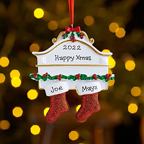 HYUIYYEAA Stair Christmas DIY Personalised Family Christmas Xmas Tree Stocking Ornament Mantel Family Groups 2021 Christmas Holiday Decorations Stained Glass Decorations for Home (A, One Size) | The Storepaperoomates Retail Market - Fast Affordable Shopping