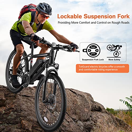 TotGuard Electric Bike, 27.5″ Electric Bike for Adults 500W Ebike 21.6MPH Adult Electric Bicycles Electric Mountain Bike,48V 10Ah Removable Lithium Battery,Shimano 21S Gears,Lockable Suspension Fork | The Storepaperoomates Retail Market - Fast Affordable Shopping