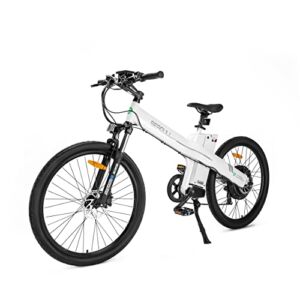 ECOTRIC 26″ Electric Bike for Adults 1000W Motor 48V Bicycle Powerful Mountain Ebike 13AH Removable Battery Suspension Fork Black City Tire LCD Display