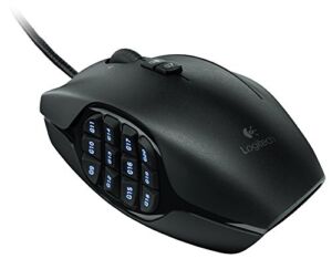 Logitech G600 MMO Gaming Mouse, RGB Backlit, 20 Programmable Buttons (Renewed)