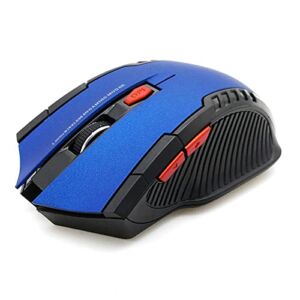 areclern 2.4GHz Wireless Gaming Mouse 6 Button Ergonomic Mouse with USB Receiver Cordless Mouse for Office Home Blue
